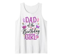Mens Dad of The Birthday Girl Magic Wand Potion Tank Top