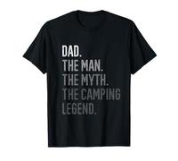 Mens Dad The Man The Myth The Camping Legend Daddy Caravan T-Shirt