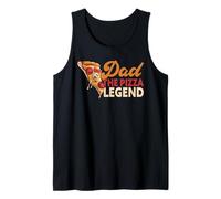 Mens Dad The Pizza Legend Father's Day Funny Pizza Making Tank Top