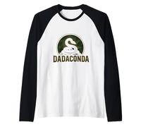 Mens Dadaconda | Funny Jungle Snake Dad Parody Raglan Baseball Tee