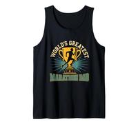 Mens Daddy World's Greatest Marathon DAD Funny Marathon Tank Top