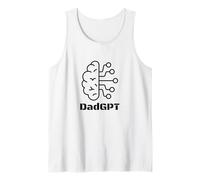 Mens DadGPT Daddy Dad Papa AI G ather's Day Tank Top