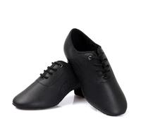 Men's Dance Shoes Latin Dance Shoes Leather Men Modern Ballroom International Dance Square Male Dancing Shoe Soft Sole Sneakers Boy Child(Leather,30)