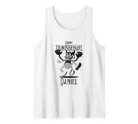 Mens Daniel - Cool Boy Name with Cute Devil - Born to Misbehave Tank Top