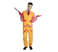 Men's Dapper Clown Costume Scary Circus Killer Adult Halloween Fancy Dress
