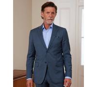 Men's Dark Blue Wool-Blend Tailored Suit - Savile Row Company
