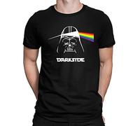 Mens Darkside Pink Vader Darth Floyd Parody T-Shirt Black (XXL)