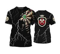 Men's Dart Round Target 3D Print T-Shirt Summer O-Neck Short Sleeve Dart Players Gift Tees Casual Street Cool Funny Streetwear Pullover Tops