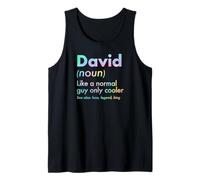 Mens David Like A Normal Guy Only Cooler Legend King First Name Tank Top