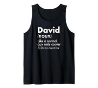 Mens David Like A Normal Guy Only Cooler Legend King First Name Tank Top