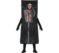 Men's Dead Man Body Bag Costume - L