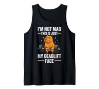 Mens Deadlift capybara funny gym workout Tank Top