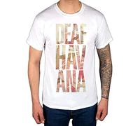 Men's Deaf Havana Floral T Shirt Altnerative Rock Band Music (Large)