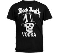 Men's Death Vodka Logo Men T Shirt Black
