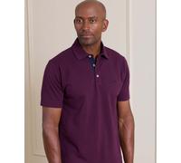 Men's Deep Red Cotton Short Sleeve Polo Shirt - Size: Medium - Savile Row Company