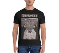 Men's Def*Tones Music Band Summer T-Shirt Direct Digital Printed Shirts Cotton Novelty Cool Short Tee Black M