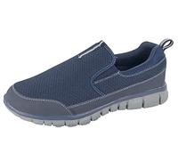 MENS DEK NEPTUNE SUPER LIGHTWEIGHT MEMORY FOAM NAVY BLUE SLIP ON SHOES T875C KD-UK 8 (EU 42)