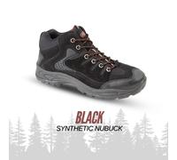 Mens Dek Wide Walking Boots Hiking E Fit Fuller Fitting Mid Trail Lace Up Shoes
