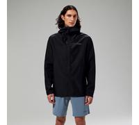 Berghaus Men's Deluge Pro Waterproof Shell Jacket | Adjustable | Durable Coat | Rain Protection, Jet Black 3.0, 3XL