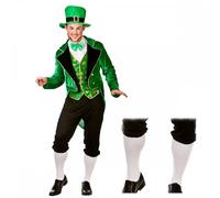 Mens Ladies Leprechaun Costumes St Patrick's Day Irish Adult Couples Fancy Dress