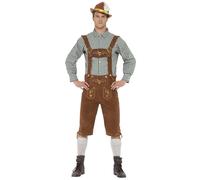 Mens Deluxe Traditional Hanz Bavarian Fancy Dress Costume
