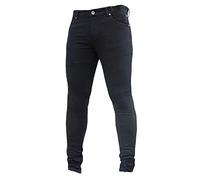 Mens Denim Jeans Authentics Original Regular Relaxed Fit Stretch Skinny Jeans for Men Comfortable and Stylish Classic Basic Denim Jeans (Black,M,M)