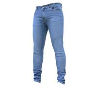Mens Denim Jeans Authentics Original Regular Relaxed Fit Stretch Skinny Jeans for Men Comfortable and Stylish Classic Basic Denim Jeans (Light Blue,M,M)