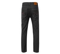 Mens Denim Trousers Slim Fit, Straight Leg Jean Trousers with Button Solid Color Office Jeans Pant Regular Fit Business Denim Trouser Flex & Elegante Work Pants Stretchy Comfort Home Casual Bottom