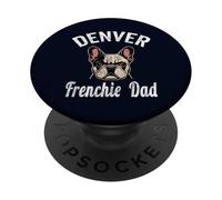 Mens Denver Frenchie Dad Shirt French Bulldog CO Dog Lover PopSockets Adhesive PopGrip