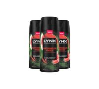 Men's 'Deodorant' Watermelon Freeze with 72Hrs Freshness 150ml, 3pk Lynx White One Size