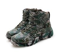 Men's Desert Tactical Boots, Comfort Breathable Lace Up Zipper Sports Rubber Sole Military and Work Shoes, for Outdoor Durable Trekking Hiking Shoes (Color : Camouflage, Size : 8.5 UK)