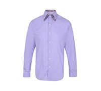 Mens Designer 100% Cotton Regular Classic Fit Printed Paisley Floral Shirts S M L XL 2XL 3XL 4XL Collar Sizes 14.5-19" (Medium, Lilac DC)