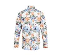Mens Designer 100% Cotton Regular Classic Fit Printed Paisley Floral Shirts S M L XL 2XL 3XL 4XL Collar Sizes 14.5-19" (4XL, Dog Print)