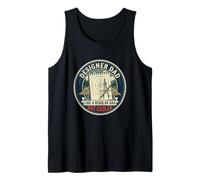 Mens Designer Dad Graphic Design Creative Art UX Father's Day Tank Top