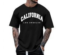Men's Designer Shirts Graphic Summer Stylish Oversized Crewneck Trendy T-Shirts Oversized Big and Tall Casual Beach Tshirts Black