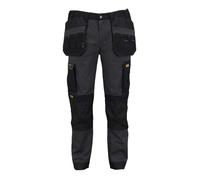 DeWalt Albany Slim Fit Trouser Grey/Black 33" 32" Waist Siz 32" 33"
