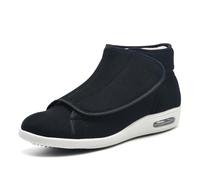 Men's Diabetic Shoes, Adjustable Orthopedic Wide Width Walking Shoes, Memory Foam Insoles for Added Comfort Mens Extra Wide Fit Slippers Flexible and Elasticated Black B