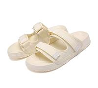 Men's Diabetic Shoes Extra Wide Swollen Slippers Comfy Elderly Shoes Breathable Open Toe Sandals Non Slip Edema Swollen Indoor Shoes Summer Slipper Beige