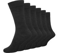 Mens Diabetic Socks, Breathable Soft Grip Comfortable Loose Top Non Elastic Socks, Rich Cotton Plain Everyday Casual Wear Size Uk 6-11 (UK, Numeric, 6, 11, Regular, Regular, 6, Black)