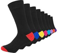 Mens Diabetic Socks, Breathable Soft Grip Comfortable Loose Top Non Elastic Socks, Rich Cotton Plain Everyday Casual Wear Size Uk 6-11 (UK, Numeric, 6, 11, Regular, Regular, 12, Toe and Heel)