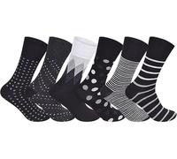 Mens Diabetic Socks, Breathable Soft Grip Comfortable Loose Top Non Elastic Socks, Rich Cotton Plain Everyday Casual Wear Size Uk 6-11 (UK, Numeric, 6, 11, Regular, Regular, 3, Suit-2)