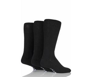 Men's Diabetic Socks Gentle Grip Cushioned Plain Cotton- SOCKSHOP IOMI FootNurse