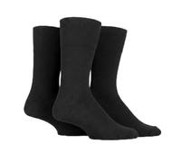 Mens Diabetic Socks Non Elastic - Honeycomb Top Hand Linked Toe Seam Soft Cotton Comfort UK 6-11 EU 39-45 (UK, Numeric, 6, 11, Regular, Regular, 3, Black)