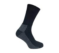 Mens Diabetic Work Socks by IOMI - 3 Multi Pack Cotton Black Boot Socks