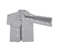 Men's Dialysis Shirts Side Tear Away Long Sleeve Button Down Shirts Chemo Post Surgical Shirts Long Sleeve Jacket with Buttons Rehab Jacket Men's Side Opening Dialysis Cotton Jacket, darkgray, L