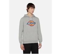 Men's Dickies Icon Logo Hoodie Unisex Adults Grey Hooded Sweatshirt - Size: 42