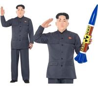 Mens Dictator Fancy Dress Costume Kim Jong Un Suit Outfit by Smiffys