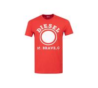 Men's Diesel 1976 Varsity Logo Racing Red T-Shirt