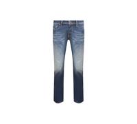 Men's Diesel Larkee-X Straight Fit Stone Washed Dark Blue Jeans