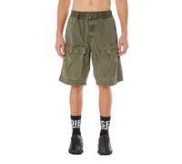 Men's Diesel P-Beek Shorts in Green